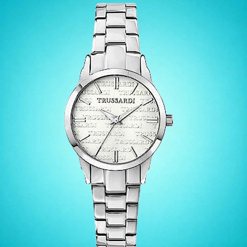 New Gorgeous Trussardi T-Bent Women's Silver Italian Watch, R2453141509‎